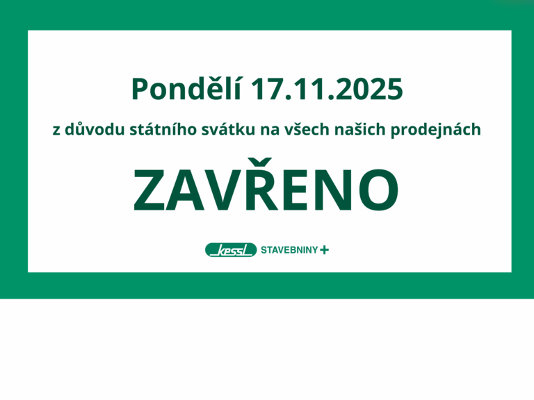 V době státního svátku 17.11.2025 bude na všech KESSL pobočkách zavřeno